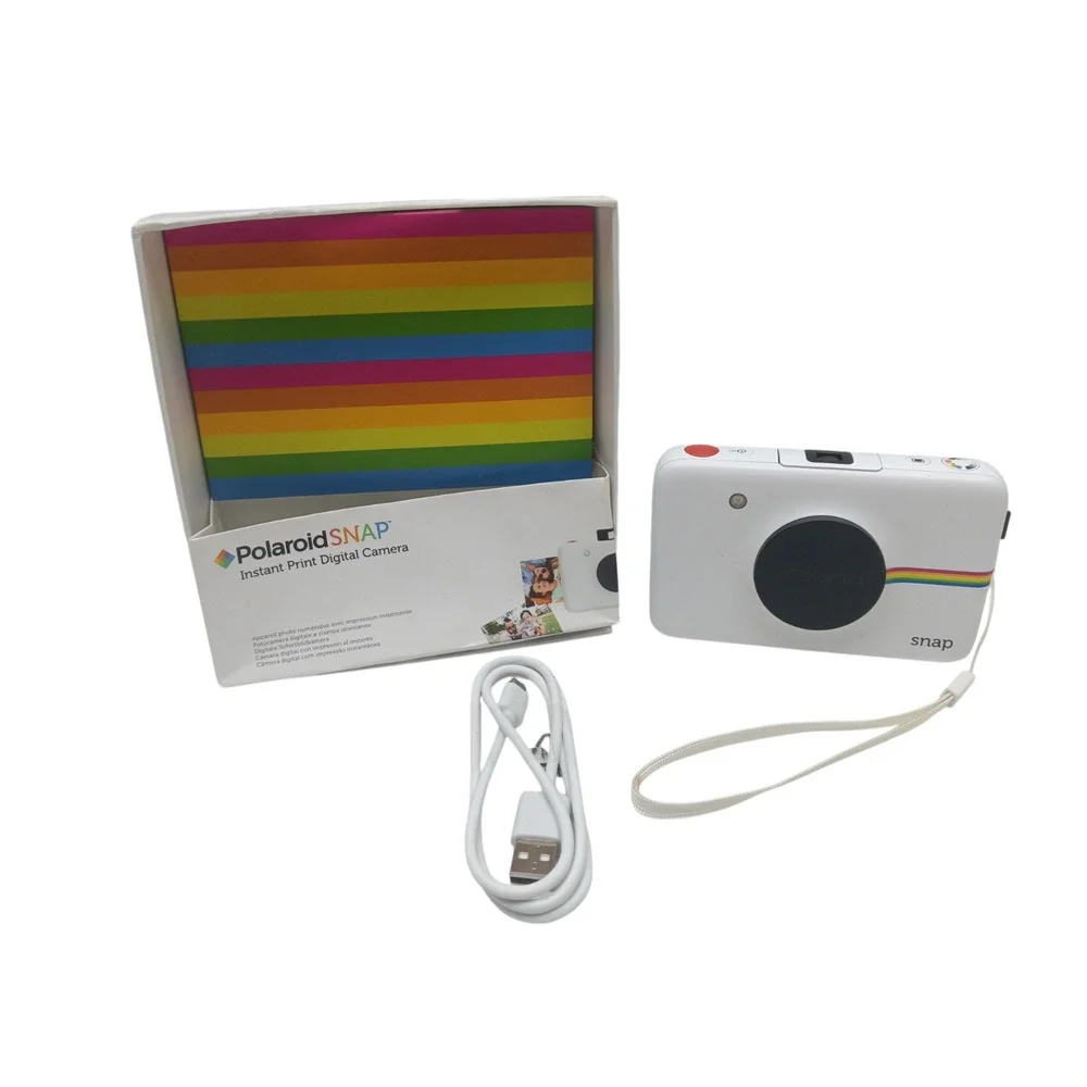 Polaroid Snap Instant Digital Camera White with Box & USB Charging Cable
